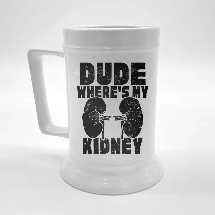 Cool Living Kidney Donor Gifts Donor Art Organ Front & Back Beer Stein