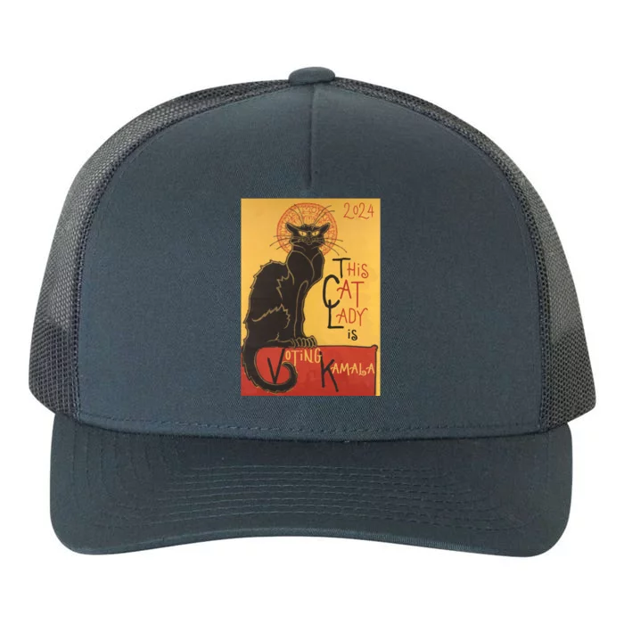 Cat Lady Kamala Le Chat Noir Funny Ballot Election Campaign Gift Yupoong Adult 5-Panel Trucker Hat