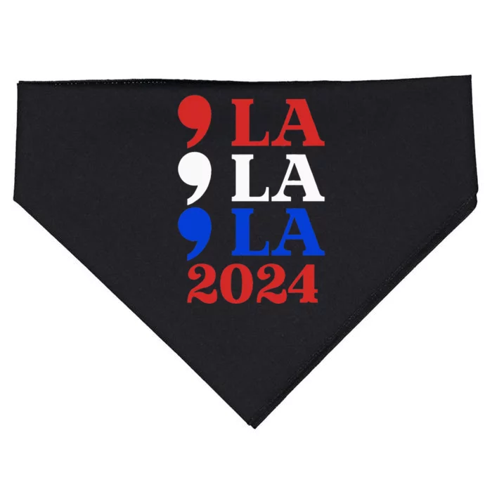 Comma La Kamala Vote For 2024 President Kamala Harris USA-Made Doggie Bandana