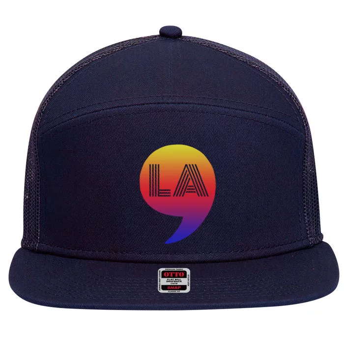 Comma La Kamala Harris 7 Panel Mesh Trucker Snapback Hat