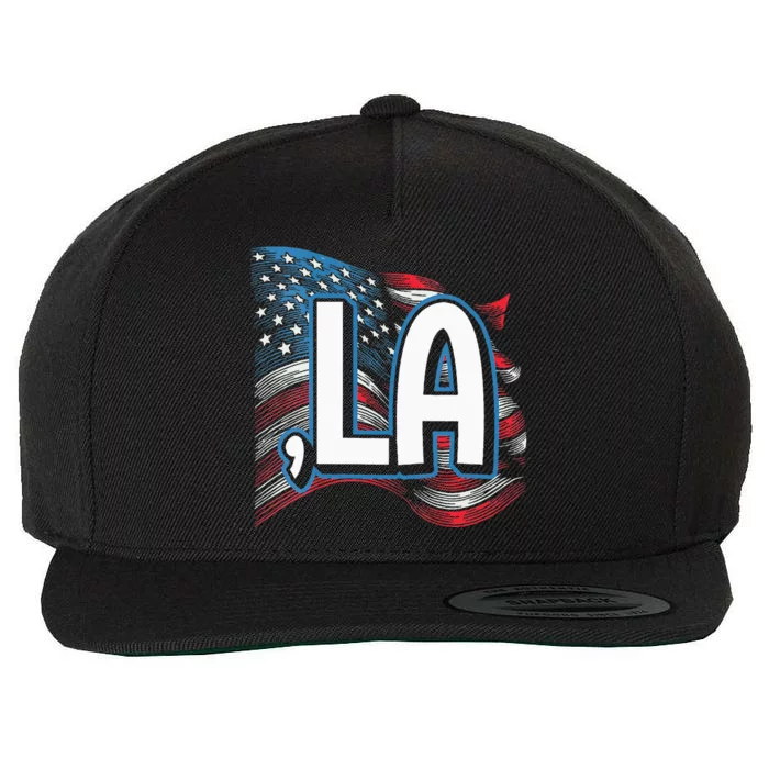 Comma La Kamala Harris 2024 Wool Snapback Cap