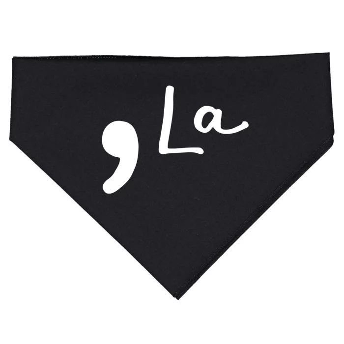 Comma La Kamala Harris Funny Democrat Support 2020 Biden Cool Gift USA-Made Doggie Bandana