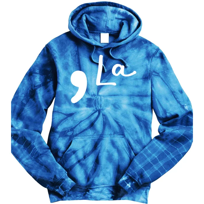 Comma La Kamala Harris Funny Democrat Support 2020 Biden Cool Gift Tie Dye Hoodie