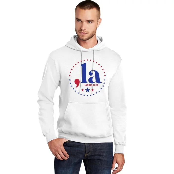 Comma La Kamala Harris For President 2024 Funny Kamala Us Hoodie