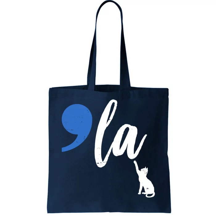 Comma La Kamala Harris Childless Cat Lady Tote Bag