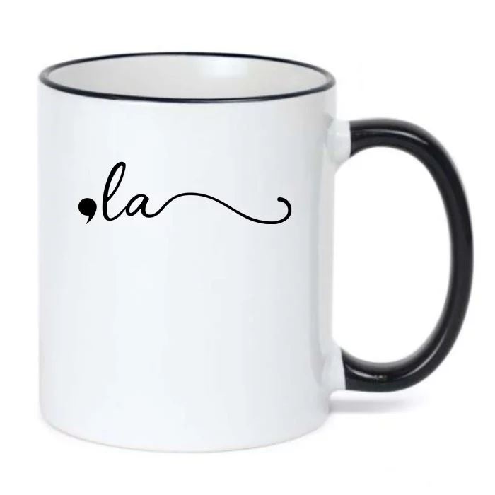 Comma La Kamala Harris Black Color Changing Mug