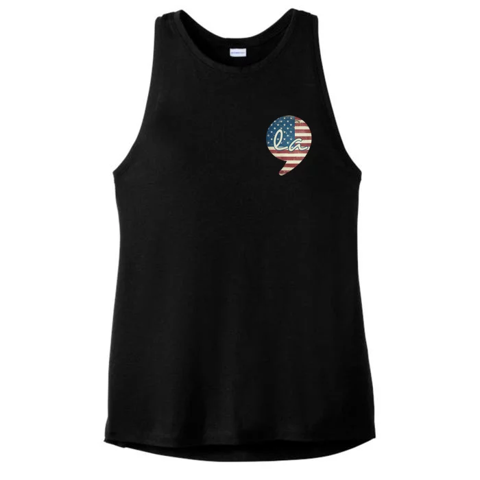 Comma La Kamala Harris For President 2024 Election Comma La Ladies Tri-Blend Wicking Tank