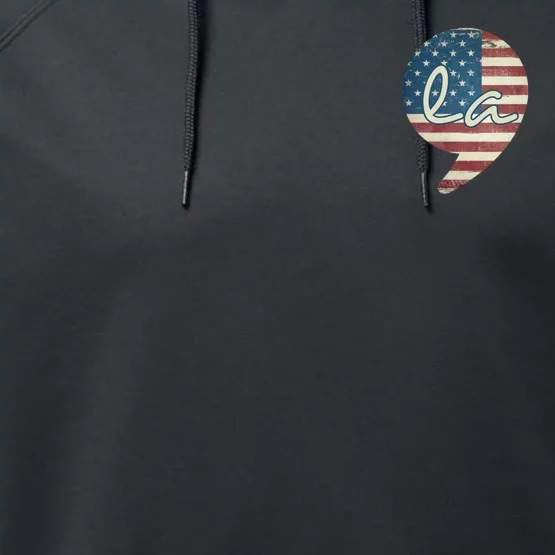 Comma La Kamala Harris For President 2024 Election Comma La Performance Fleece Hoodie