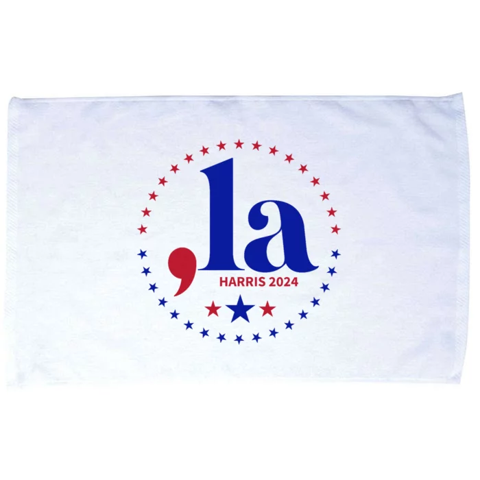 Comma La Kamala Harris For President 2024 Funny Kamala Us Microfiber Hand Towel