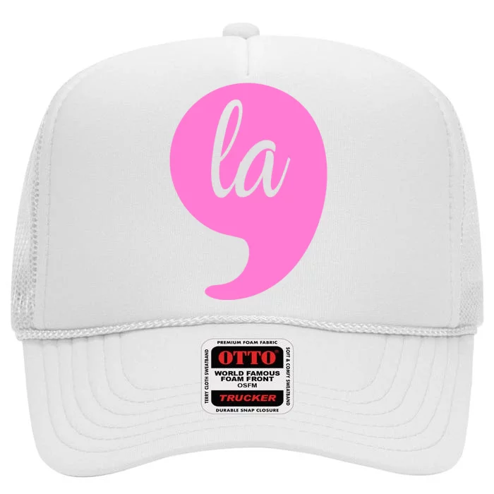 Comma La Kamala Harris High Crown Mesh Trucker Hat