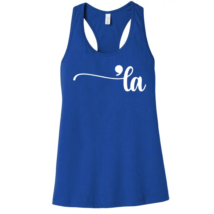 Comma La Kamala Harris Election Women's Racerback Tank