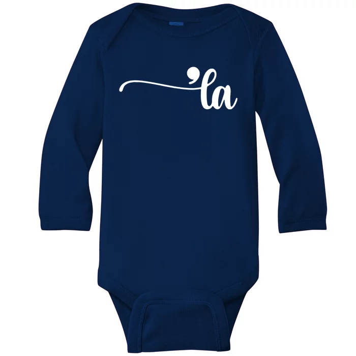 Comma La Kamala Harris Election Baby Long Sleeve Bodysuit