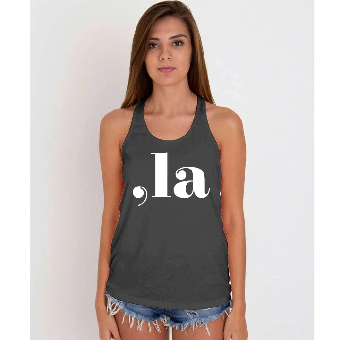 Comma La Kamala Women's Knotted Racerback Tank