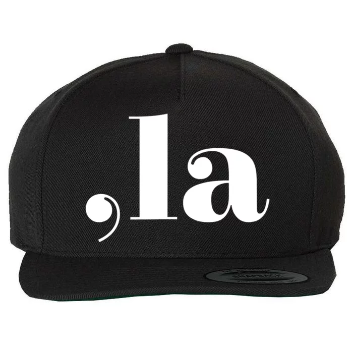 Comma La Kamala Wool Snapback Cap