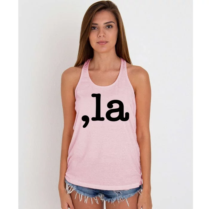 Comma La / Kamala Gift Women's Knotted Racerback Tank