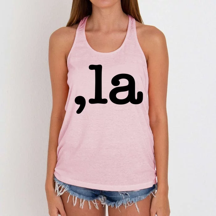 Comma La / Kamala Gift Women's Knotted Racerback Tank