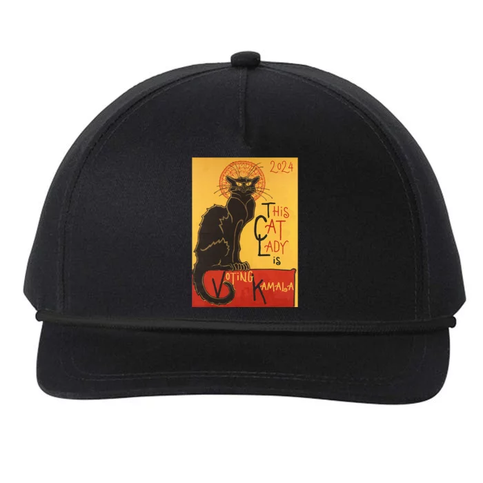 Cat Lady Kamala Le Chat Noir Funny Ballot Election Campaign Snapback Five-Panel Rope Hat