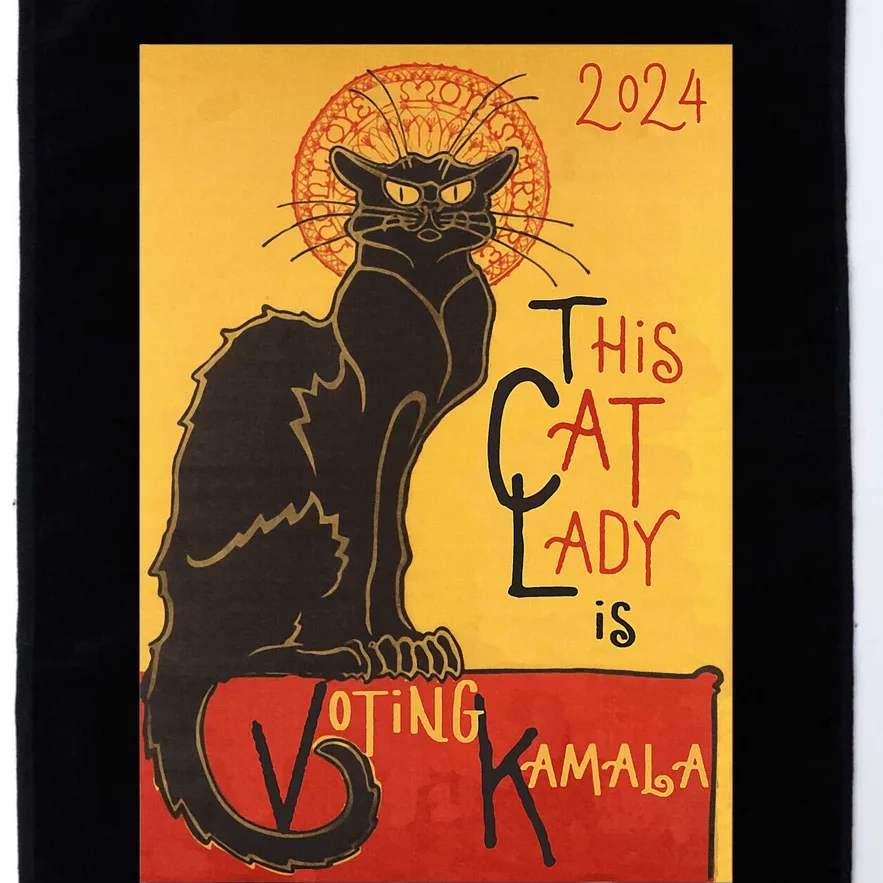 Cat Lady Kamala Le Chat Noir Funny Ballot Election Campaign Platinum Collection Golf Towel