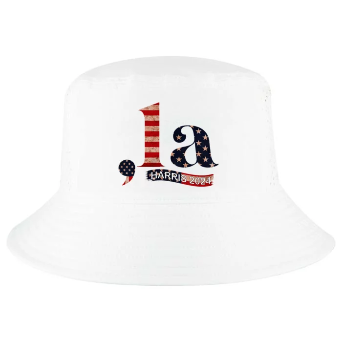 Comma La Kamala Harris For President 2024 Cool Comfort Performance Bucket Hat