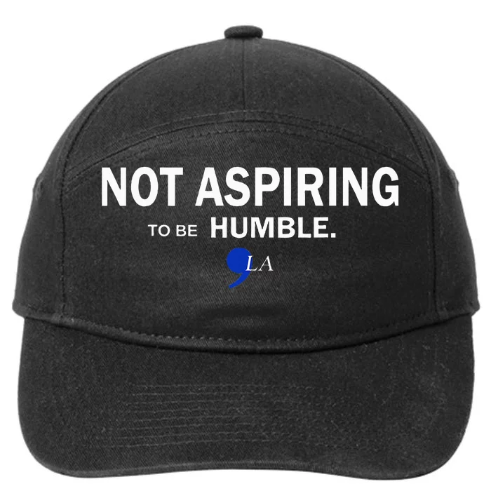 Comma La Kamala Harris Feminist Not Aspiring To Be Humble 7-Panel Snapback Hat