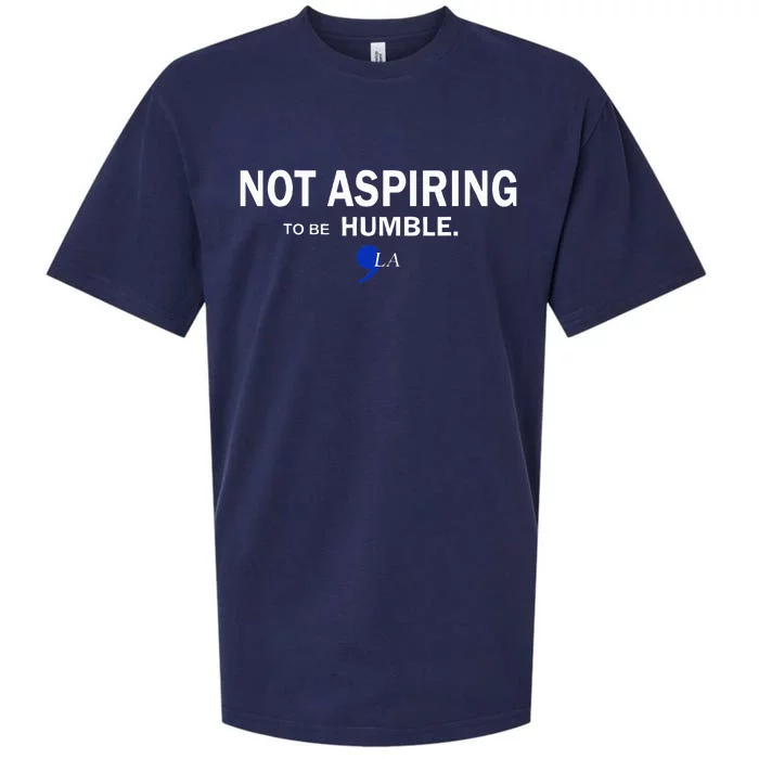 Comma La Kamala Harris Feminist Not Aspiring To Be Humble Sueded Cloud Jersey T-Shirt