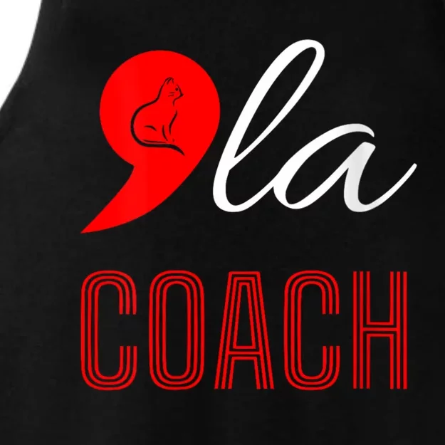 Comma La Kamala Harris Tim Walz Coach 2024 La Comma Ladies Tri-Blend Wicking Tank