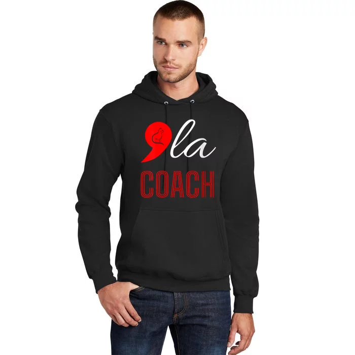 Comma La Kamala Harris Tim Walz Coach 2024 La Comma Tall Hoodie