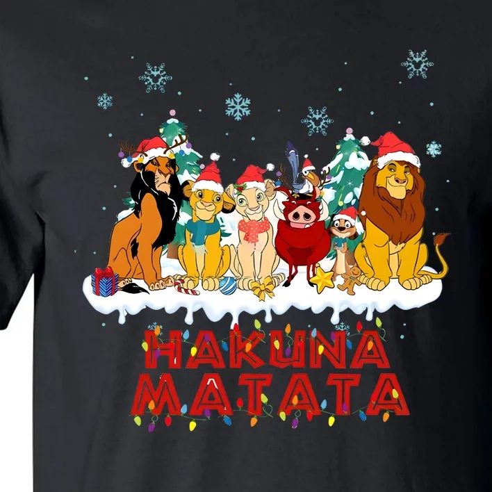 Christmas Lion King Hakuna Merry Christmas Tall T-Shirt