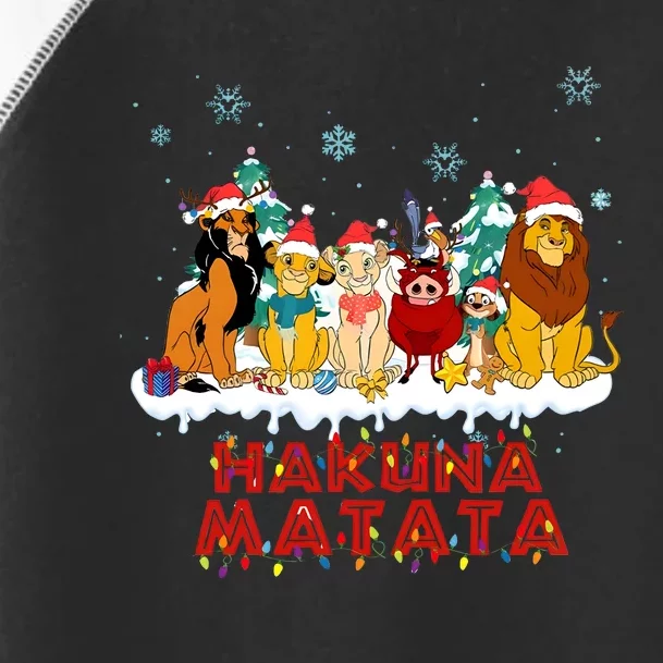 Christmas Lion King Hakuna Merry Christmas Toddler Fine Jersey T-Shirt