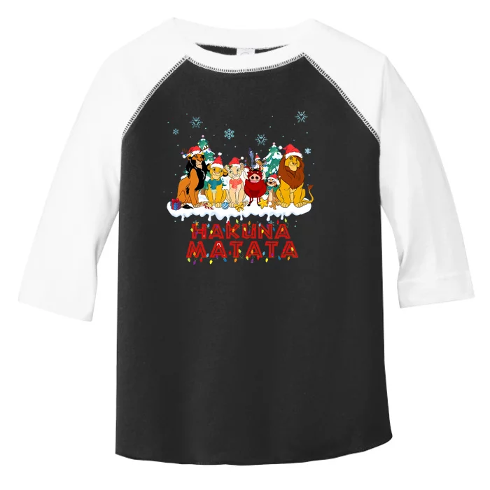 Christmas Lion King Hakuna Merry Christmas Toddler Fine Jersey T-Shirt