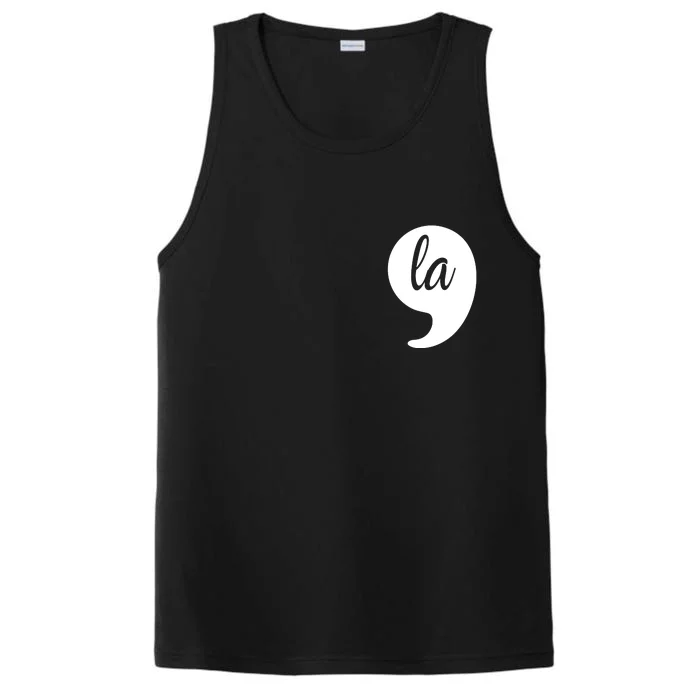 Comma La Kamala Harris For President 2024 Election Pocket Logo Performance Tank