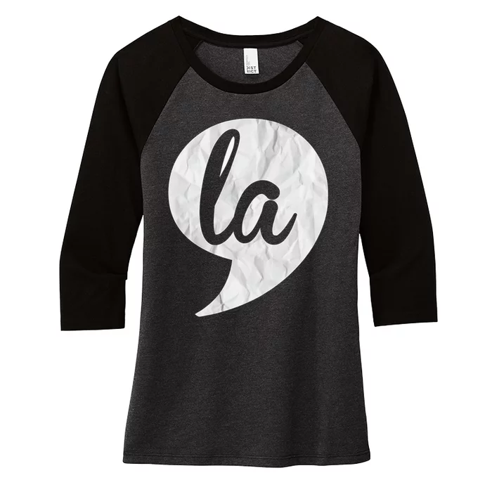 Comma + La Kamala Harris Vp 2020 Election Aka Soror Voting Women's Tri-Blend 3/4-Sleeve Raglan Shirt