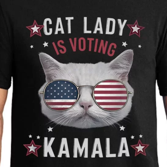 Cat Lady Kamala Harris For President 2024 Pajama Set