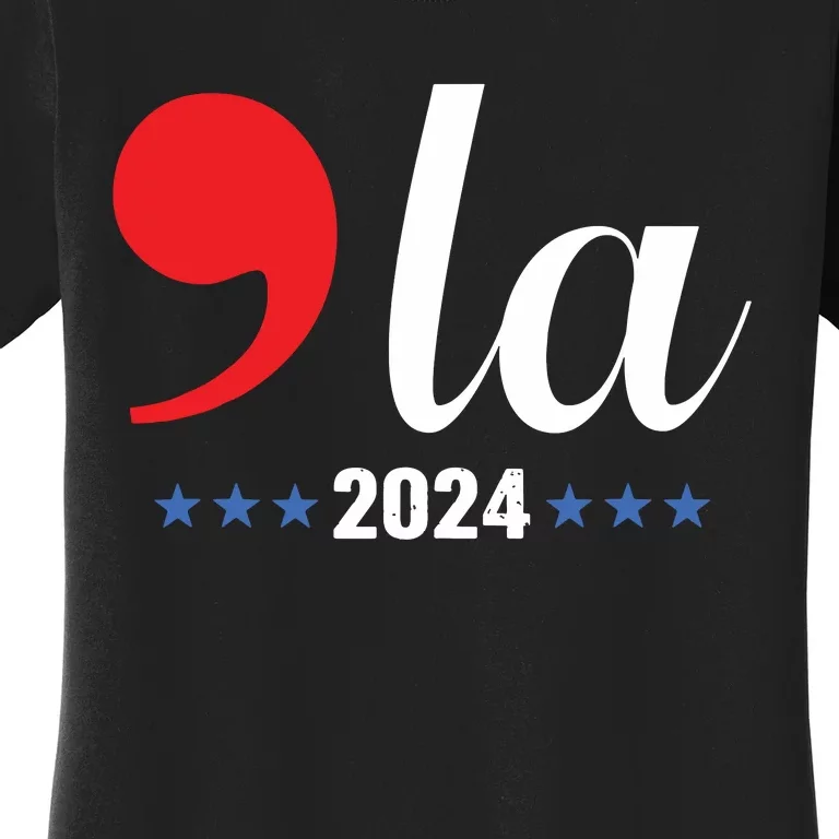 Comma La Kamala Harris For President 2024 Election Women's T-Shirt