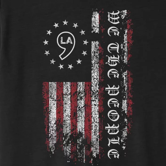 Comma La Kamala Harris 2024 We The People Us Flag ChromaSoft Performance T-Shirt