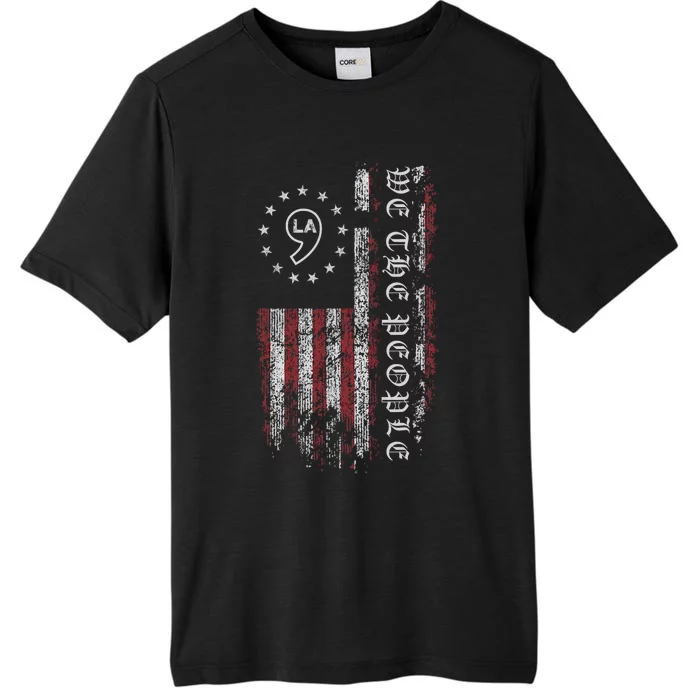 Comma La Kamala Harris 2024 We The People Us Flag ChromaSoft Performance T-Shirt