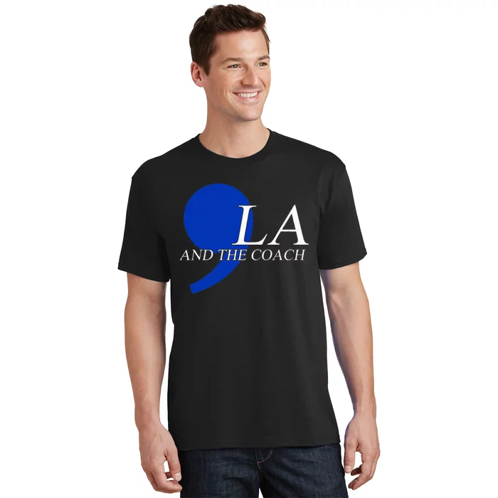 Comma La Kamala Harris Tim Walz Coach 2024 La Comma T-Shirt