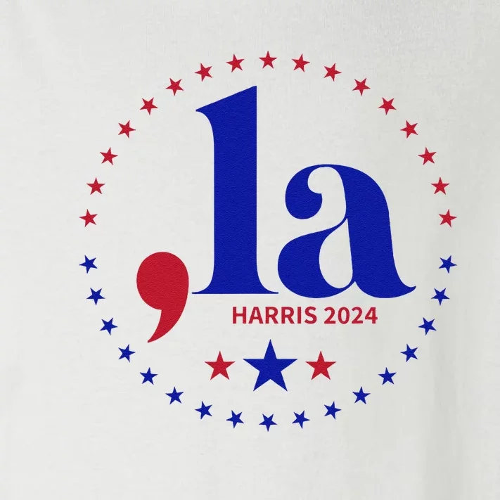 Comma La Kamala Harris For President 2024 Funny Kamala Us Gift Toddler Long Sleeve Shirt