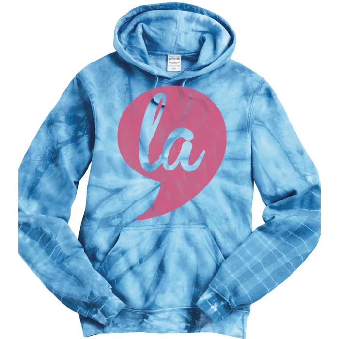 Comma + La Kamala Harris Vp 2024 Election Aka Soror Voting Tie Dye Hoodie