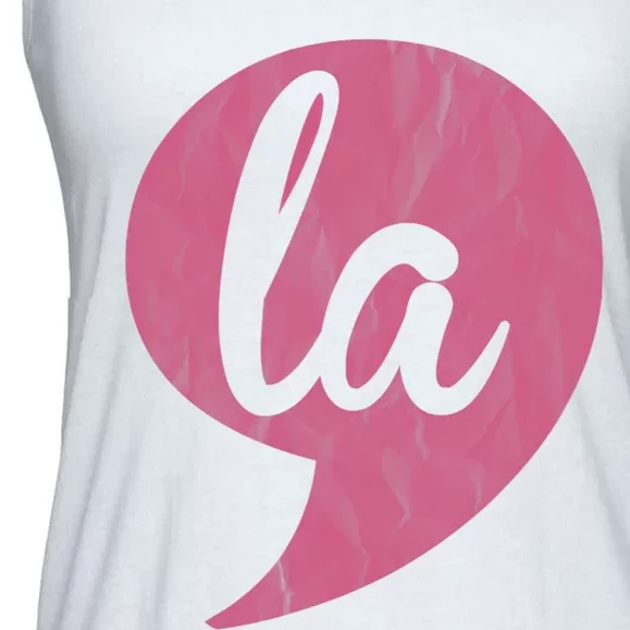 Comma + La Kamala Harris Vp 2024 Election Aka Soror Voting Ladies Essential Flowy Tank