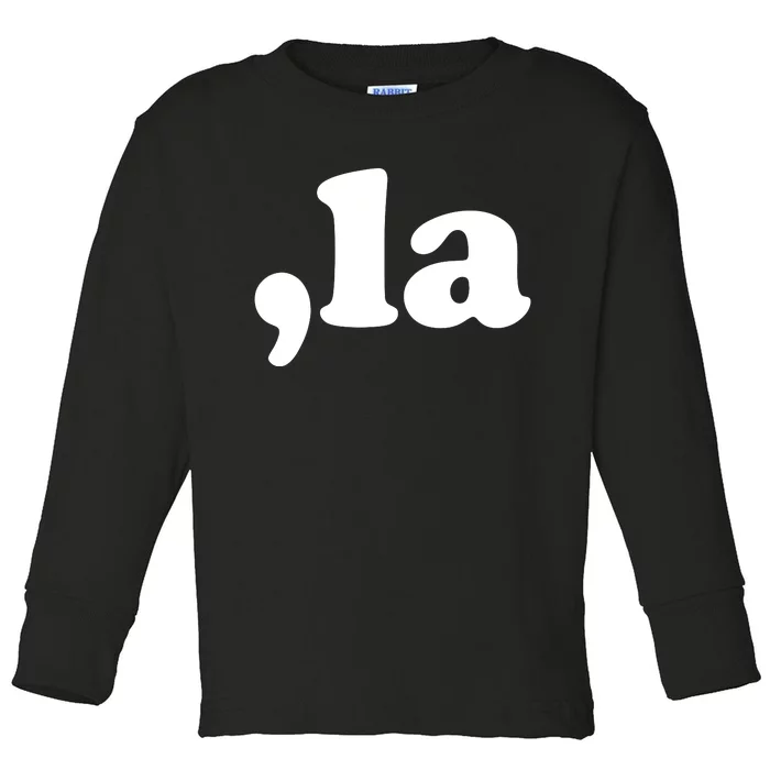 Comma La Kamala Harris Toddler Long Sleeve Shirt