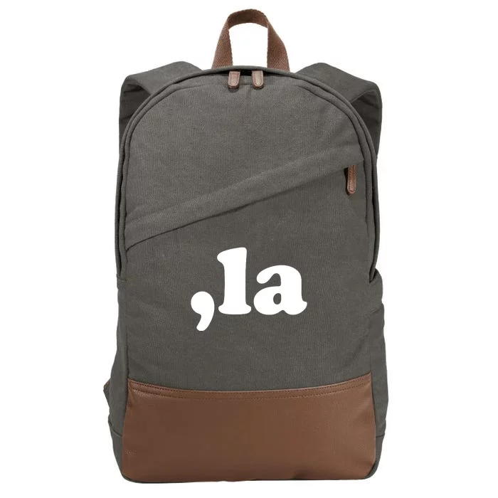 Comma La Kamala Harris Cotton Canvas Backpack