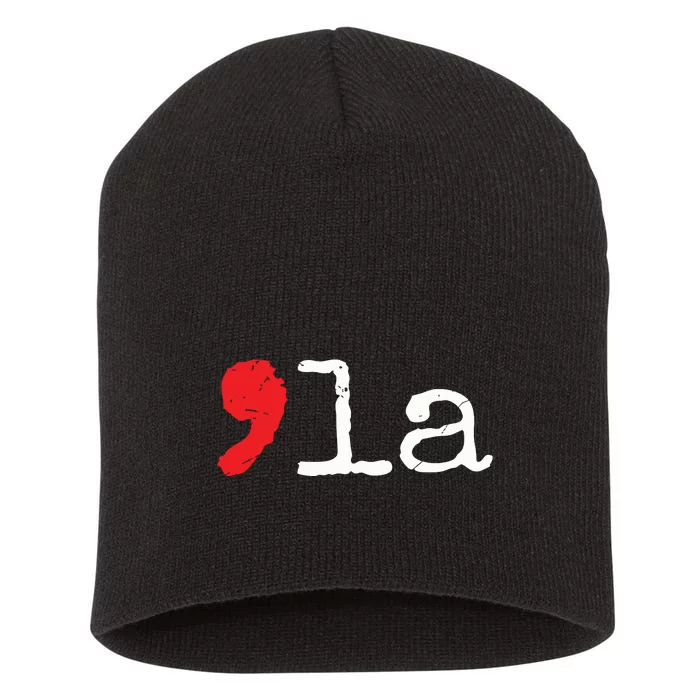 Comma La Kamala Harris Short Acrylic Beanie