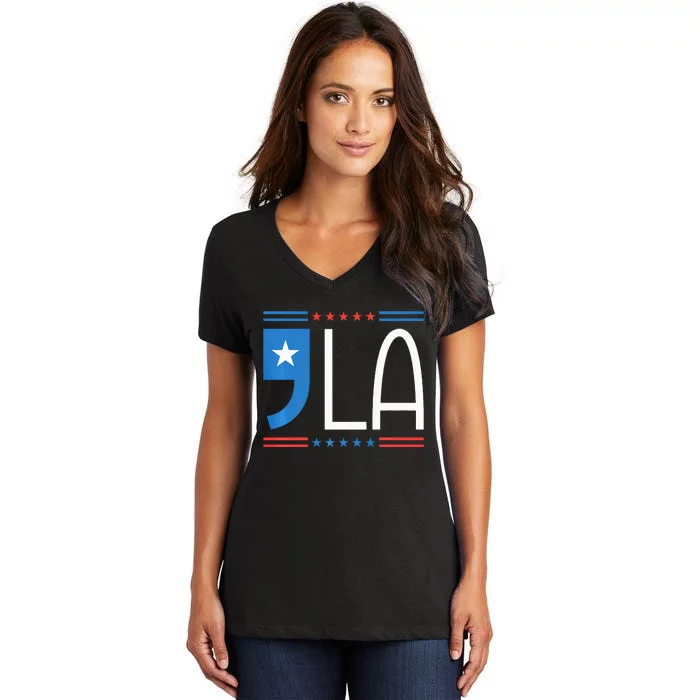 Comma La Kamala Harris Women's V-Neck T-Shirt