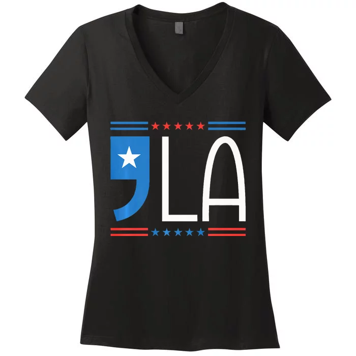 Comma La Kamala Harris Women's V-Neck T-Shirt