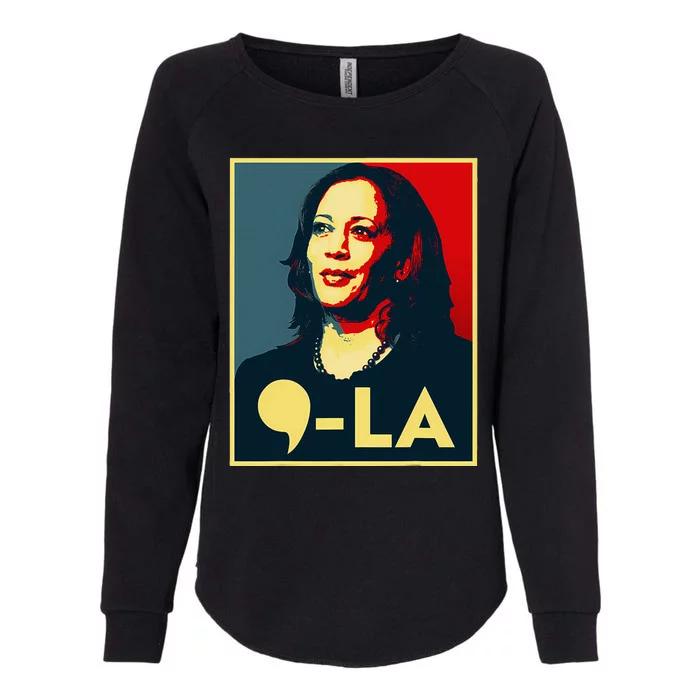 Comma La Kamala Harris 2024 Vote For 2024 President Womens California Wash Sweatshirt