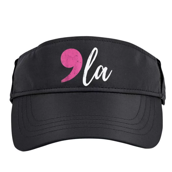 Comma + La Kamala Harris For President 2024 Election Adult Drive Performance Visor