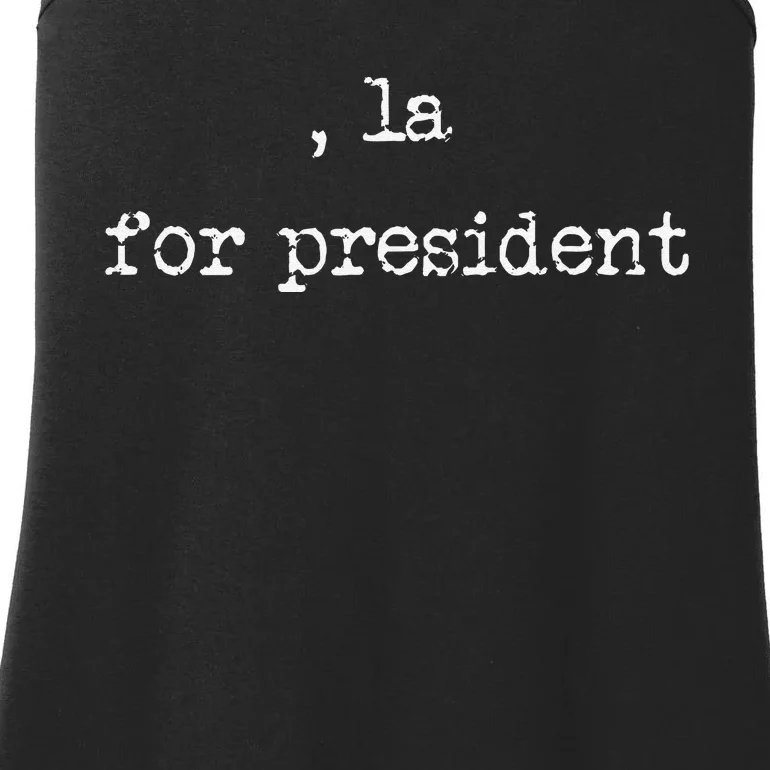 Comma La Kamala Harris 2024 For President Ladies Essential Tank