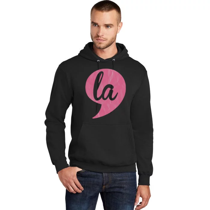 Comma + La Kamala Harris Vp 2024 Election Aka Soror Voting Tall Hoodie