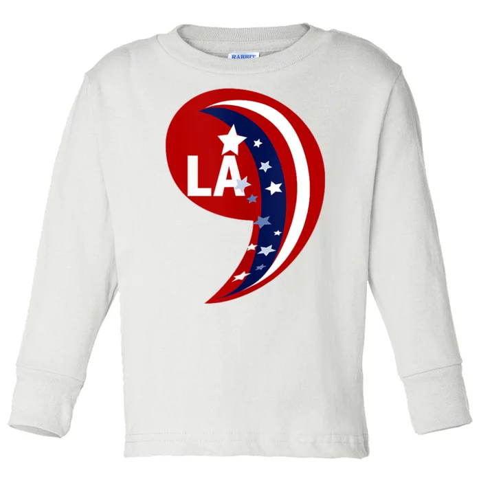 Comma La Kamala Harris 2024 Blue Comfort Aka Toddler Long Sleeve Shirt